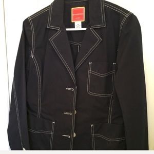 Like new Isaac Mizrahi navy boat jacket